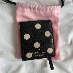 Vintage Kate Spade Black and White Polka Dot mini Wallet